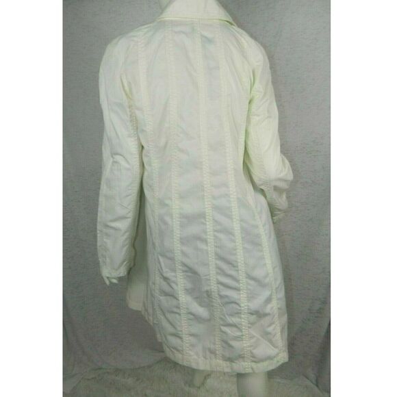 Poleci Trench White Embroidery Lightweight Coat Size 6 - Picture 2 of 8